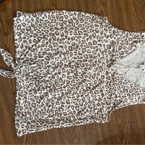 Nine West Animal Print Blouse